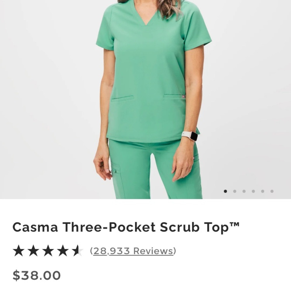 Figs Casma Three-Pocket Scrub Top - Picture 2 of 7